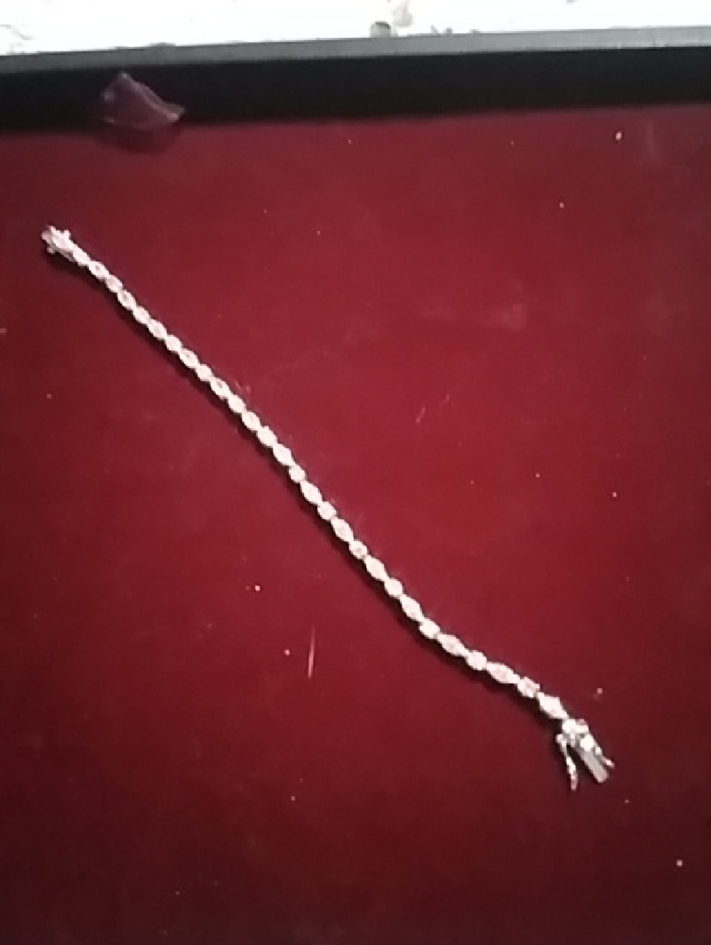 925  Silver Crystal Tennis Bracelet - Elegant Women Jewelry